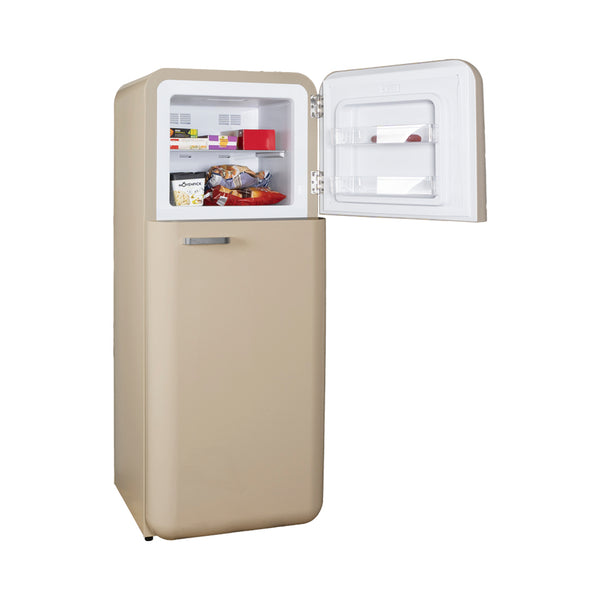 Kibernetik KSTK253 Retro Kühl-Gefrierkombination beige
