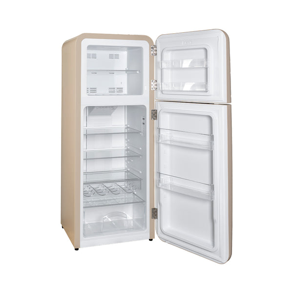 Kibernetik KSTK253 Retro Kühl-Gefrierkombination beige