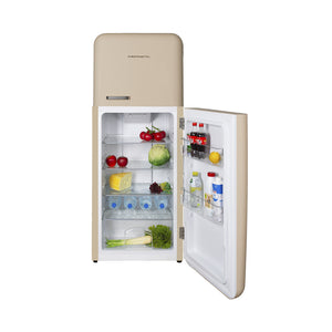 Kibernetik KSTK253 Retro Kühl-Gefrierkombination beige