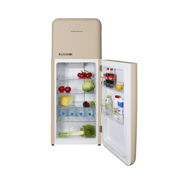 Kibernetik KSTK253 Retro Kühl-Gefrierkombination beige