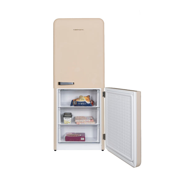 Kibernetik KSTK401 Retro Kühl-Gefrierkombination beige