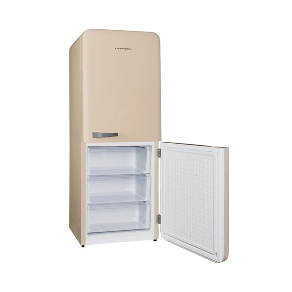 Kibernetik KSTK401 Retro Kühl-Gefrierkombination beige