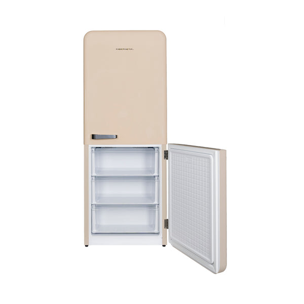 Kibernetik KSTK401 Retro Kühl-Gefrierkombination beige