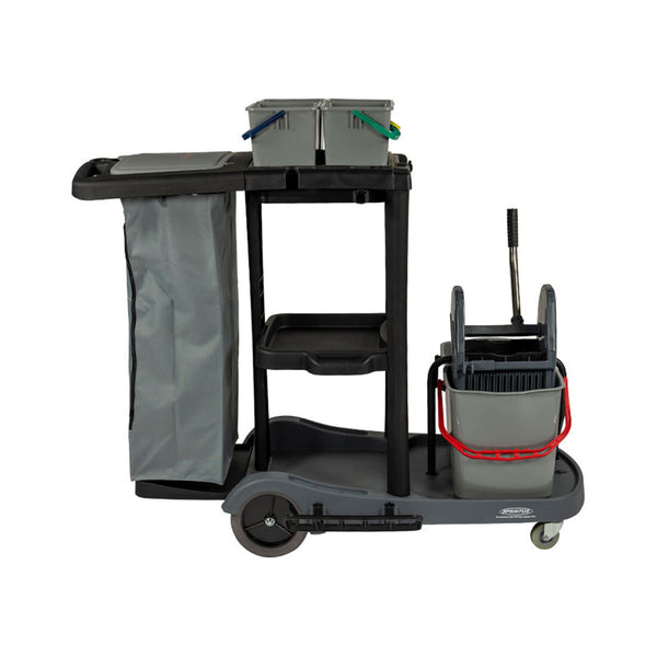 SPRiNTUS PuriX cleaning trolley including waste separation