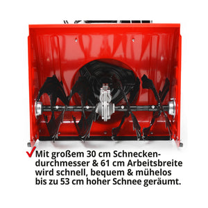 Hecht 9661 Benzin Schneefräse