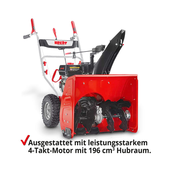 Hecht 9661 Benzin Schneefräse