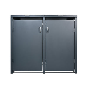 Boîte de rangement Holmberg pour 2 poubelles de 60 L/120 L/240 L, anthracite