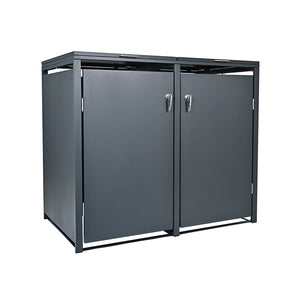 Boîte de rangement Holmberg pour 2 poubelles de 60 L/120 L/240 L, anthracite