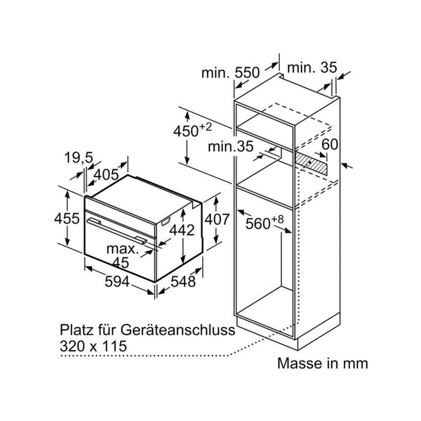 Bosch CBG7341B1 Kompakt Ofen 230V