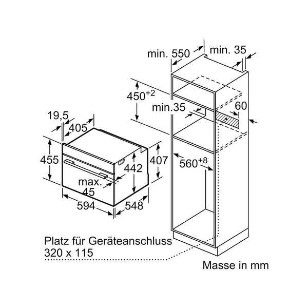 Bosch CSG7361B1 Kompakt Steamer-Heizluft 230V
