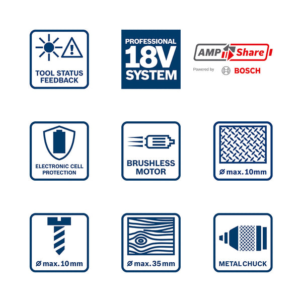 Bosch GSR 18V-45 Akku-Bohrschrauber-Set