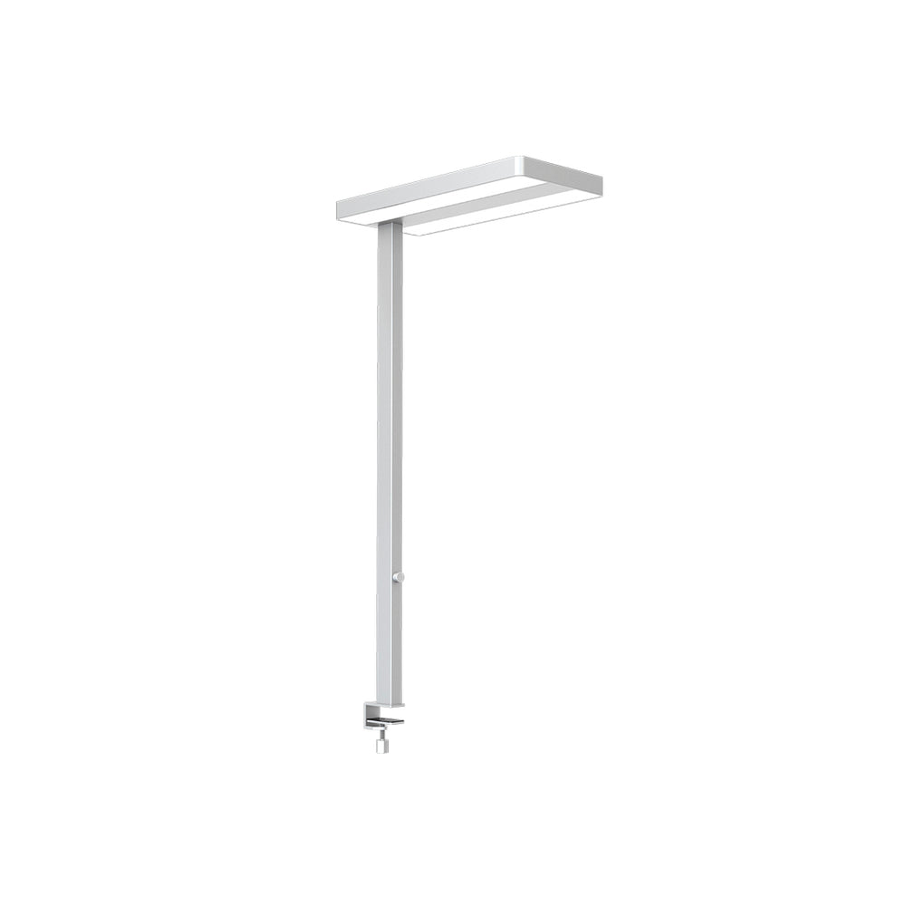 Lampada da ufficio a LED CONTINI con morsetto da tavolo Flare dimmerabile argento