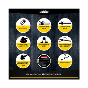MOWOX Multi-Funktions-Motorsense 4in1 EBC 40 Li MT Set