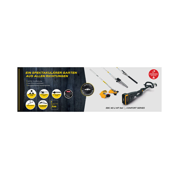 MOWOX Multi-Funktions-Motorsense 4in1 EBC 40 Li MT Set
