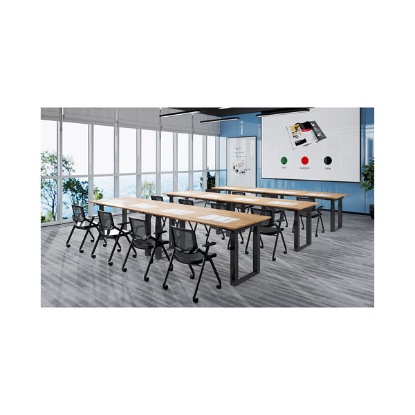 Scrivania da ufficio CONTINI regolabile in altezza 2,0x0,9m rovere / struttura ET223Q nero