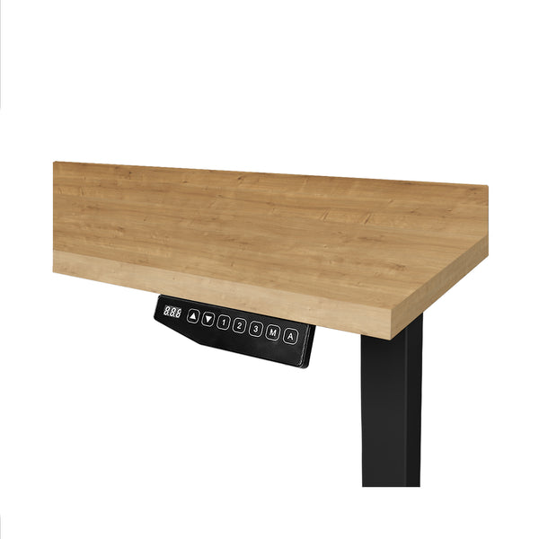 Scrivania da ufficio CONTINI regolabile in altezza 2,0x0,9m rovere / struttura ET225E nero RAL 9005