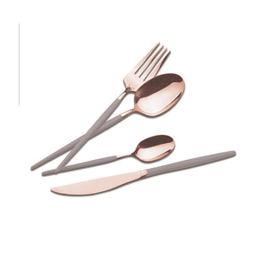 Berlinger Haus 24-teiliges Besteck Set Taupe - Rose Gold