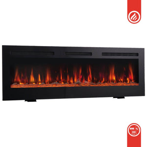 KAMINIO 3-in-1 Elektrokamin MARLON mit Heizung, 3D-Flammeneffekt - 50 Zoll