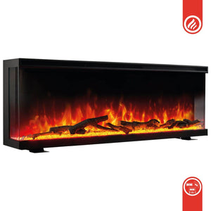 KAMINIO 3-in-1 Elektrokamin LEA - Panoramaview 42 Zoll Schwarz