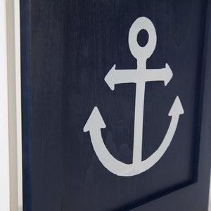 Paravent Rot Weiss Schwarz maritime Motive | 3 teilig Raumteiler Trennwand Sichtschutz