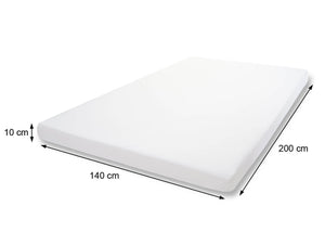 10cm Memoryfoam-Matratzentopper Matratzenschoner 140x200cm