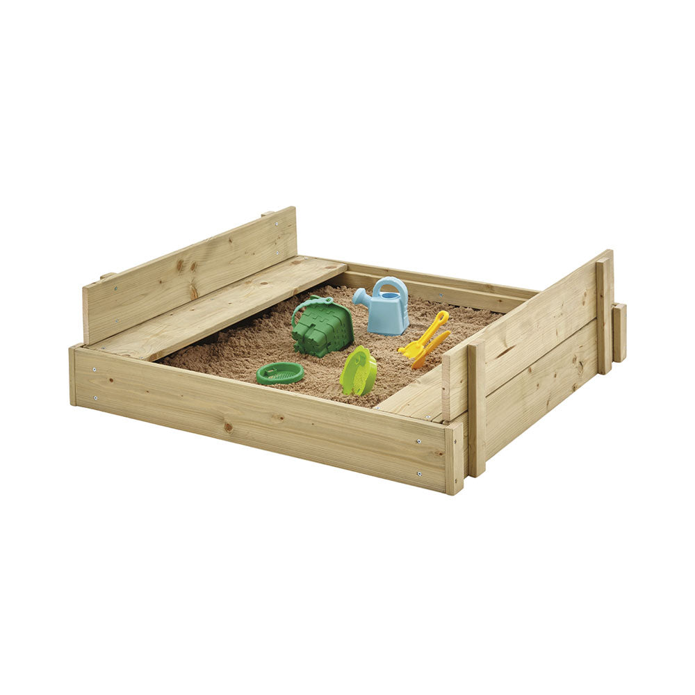 TP TOYS Sabbiera con coperchio in legno FSC