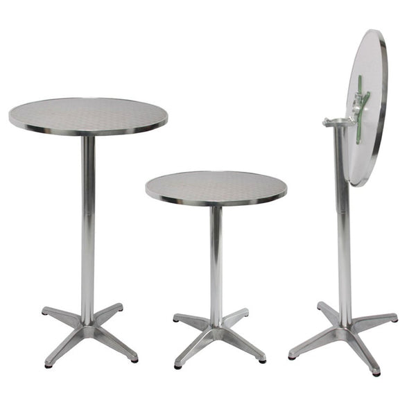 10er-Set Aluminium Stehtisch klappbar höhenverstellbar Ø60cm
