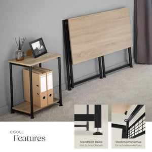Schreibtisch Paterson Industrial Holz hell, Eiche Sonoma