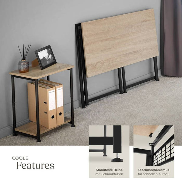 Schreibtisch Paterson Industrial Holz hell, Eiche Sonoma