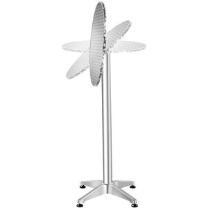 Aluminium-Bistrotisch Viktor silber 2er Set