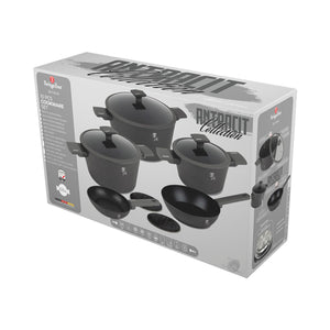 Berlinger Haus 10-teiliges Kochgeschirr-Set matt Anthracite Collection