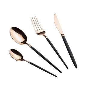 Berlinger Haus 24 teiliges Besteckset black/rose-gold Matte Black Collection