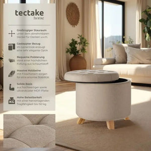 Sitzhocker mit Stauraum Suna