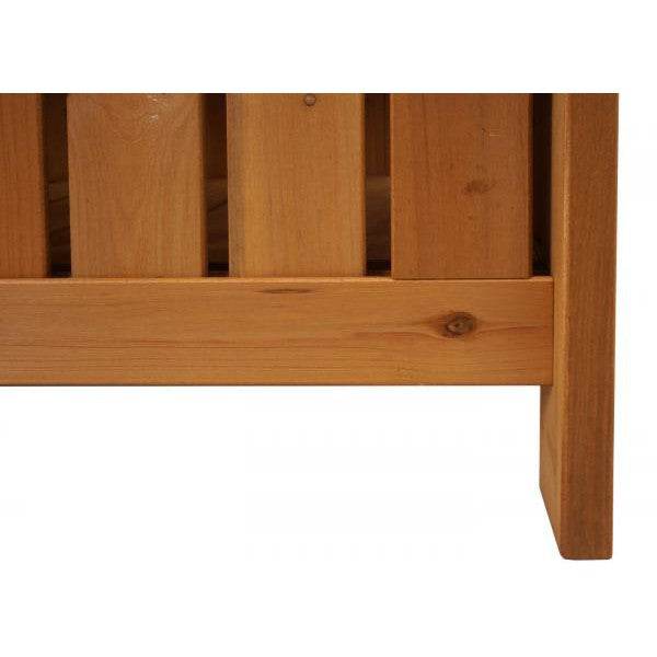 Gartenbank HWC-L68 mit Stauraum, Truhenbank Sitzbank Staufach Aufbewahrung, Outdoor Tanne Holz MVG 114cm, braun