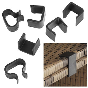Rattan Lounge mit Aluminiumgestell San Marino natur