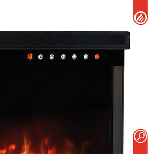 KAMINIO 3-in-1 Elektrokamin LEA - Panoramaview 50 Zoll Schwarz