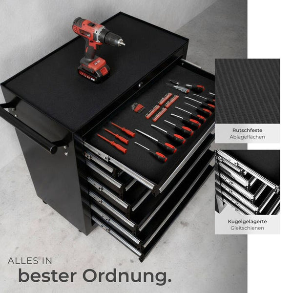 Werkzeugwagen schwarz