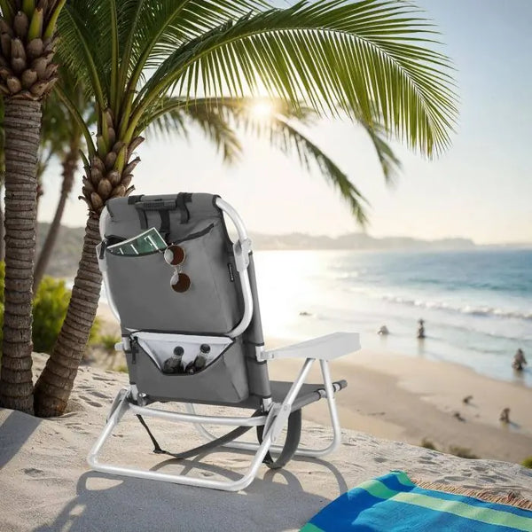 Aluminium Strandstuhl Coral grau pro Stück