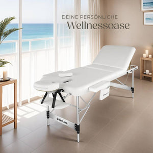 3 Zonen Massageliege Phuket weiss