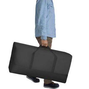 Massagestuhl aus Kunstleder schwarz