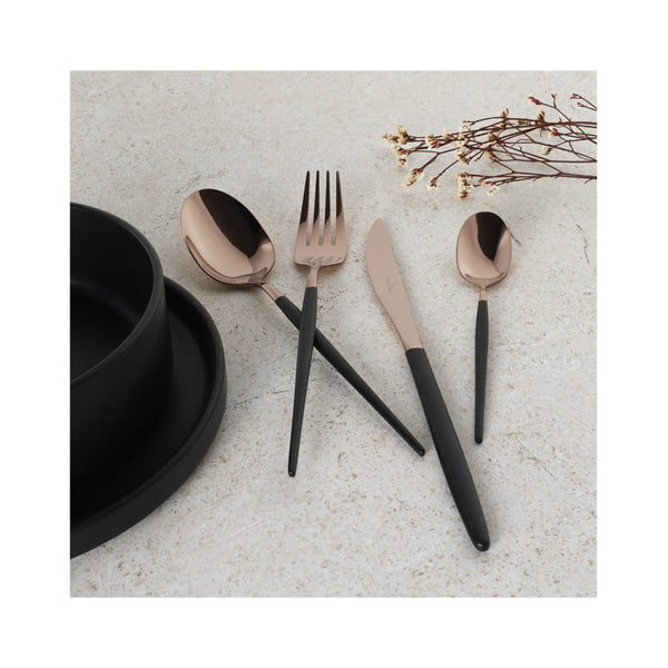 Berlinger Haus 24 teiliges Besteckset black/rose-gold Matte Black Collection