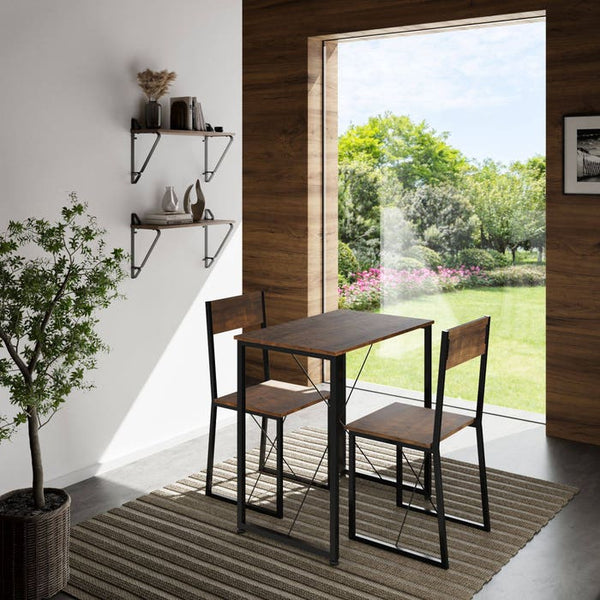 Sitzgruppe Margate Industrial Holz dunkel, rustikal