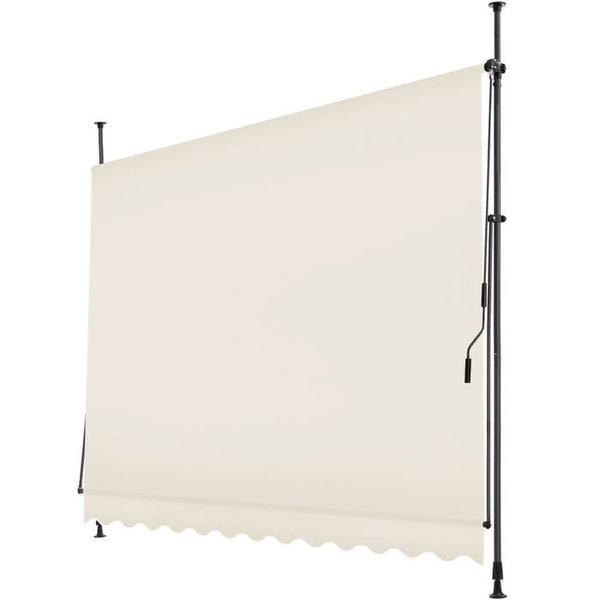 Klemmmarkise beige 300 x 180 cm