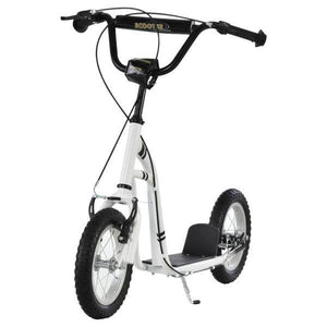 Tretroller Scooter Cityroller verstellbar Aluminium Weiss