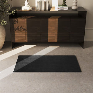 Tapis à poils courts Soft Zone noir 60 x 110 cm 