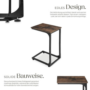 Beistelltisch Erie 40x30x63cm Industrial dunkelbraun