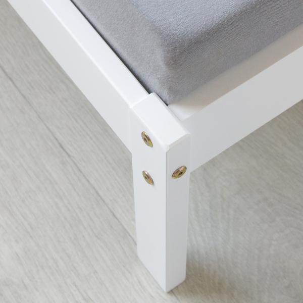 Holzbett Jugendbett Kinderbett 90x200 weiss Bett Tagesbett Einzelbett Bettgestell