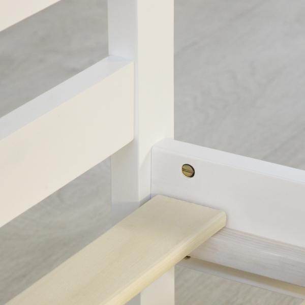 Holzbett Jugendbett Kinderbett 90x200 weiss Bett Tagesbett Einzelbett Bettgestell
