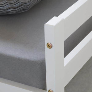 Holzbett Jugendbett Kinderbett 90x200 weiss Bett Tagesbett Einzelbett Bettgestell