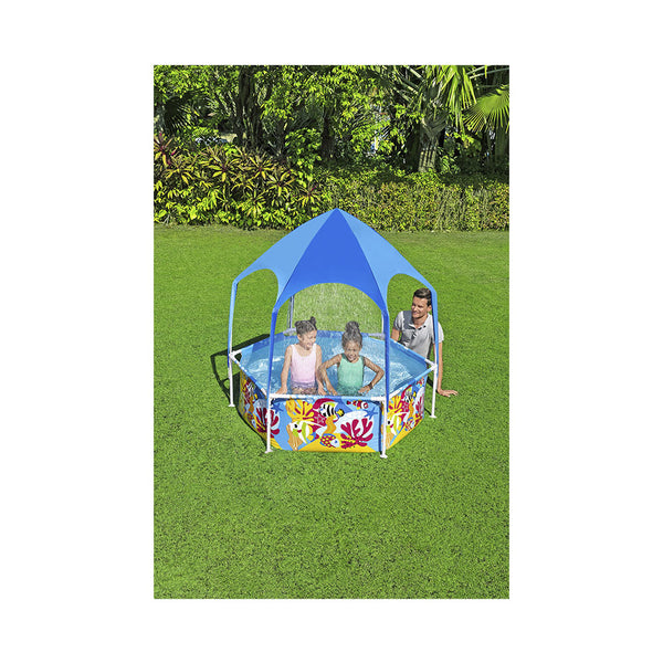 Bestway Pool mit Sonnenschutzdach Ø183cm x 51cm